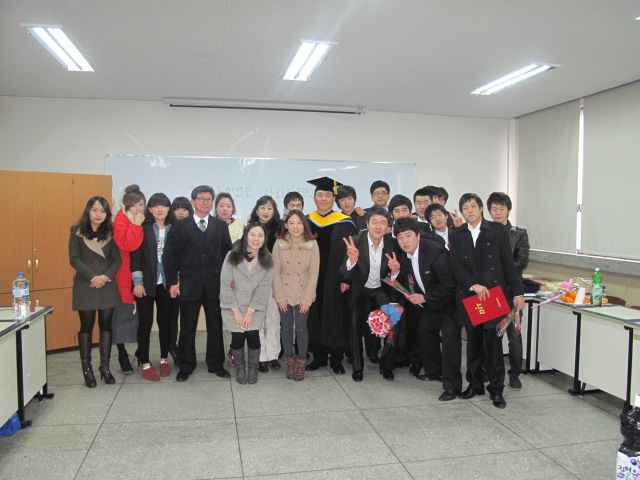 2012년 사회체육학과 졸업생들