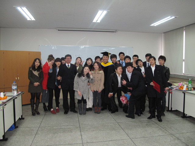2012년 사회체육학과 졸업생들